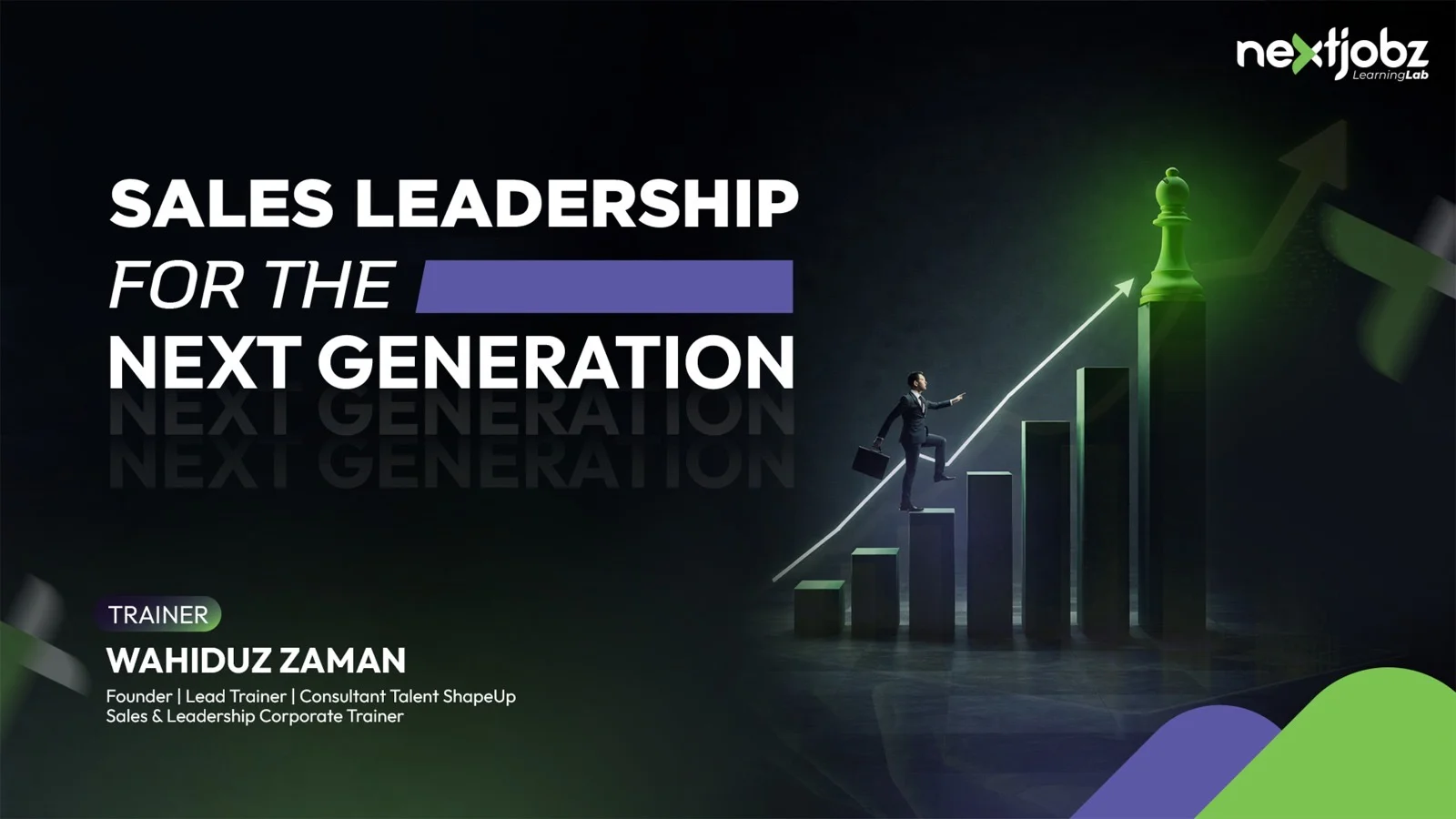 Sales Leadership for the Next Generation training by Wahiduz Zaman at Nextjobz Learning Lab